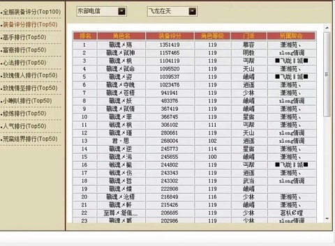 天龙八部怎么看装备